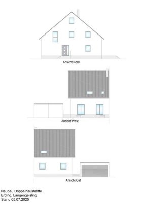 DHH Erding - Neubau - sehr ruhige Stadtrandlage - nur noch ein Haus zur Verfügung