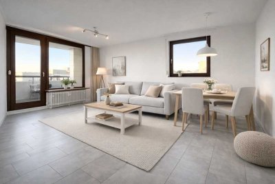 Ruhige 3-Zimmer-Wohnung mit Westbalkon, Aufzug und Blick ins Grüne – Stuttgart-Möhringen