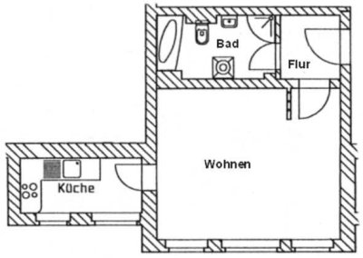 Hübsche Singlewohnung im Erdgeschoss