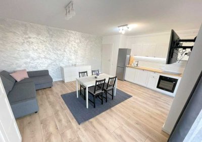 Stilvolle, gepflegte 1,5-Raum-Wohnung mit Balkon und Einbauküche in Nidda