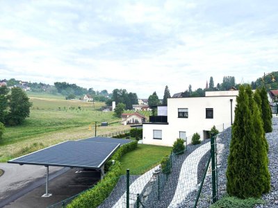 Barrierefreie 45,66m² Mietwohnung, Carport, Grünblick in ruhiger Ortslage