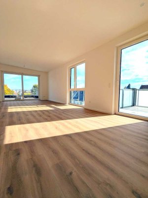 Exklusive 3-Zi-Penthouse-Wohnung zum Erstbezug: 2 Badezimmer, Terrasse, Balkon, Tiefgarage
