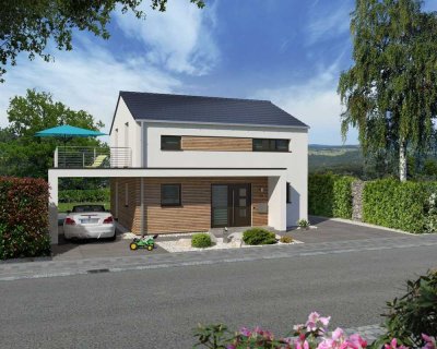 Moderne offene Grundrisse und exklusive Außenansicht