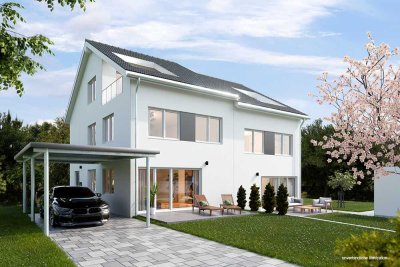 Mitten in Backnang "Moderne und sehr großzügige DHH in reizvoller Lage und mit ruhiger Gartenidylle"