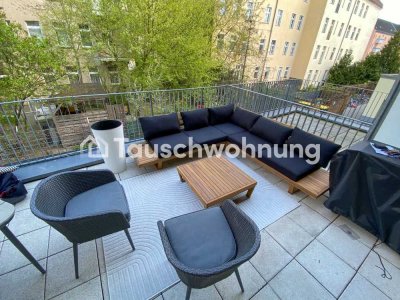 Tauschwohnung: 3 Zi. Neubau Wohnung mit Terrasse gegen 1 oder 2 Zi. Wohnung