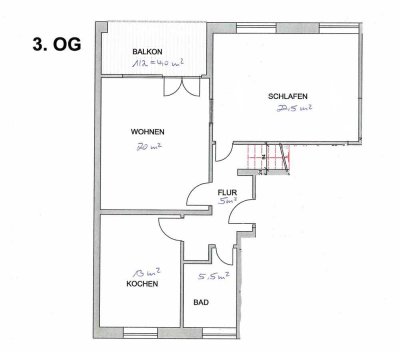 Exklusive 2-Zimmer-Wohnung mit Balkon und EBK in Heidelberger Weststadt