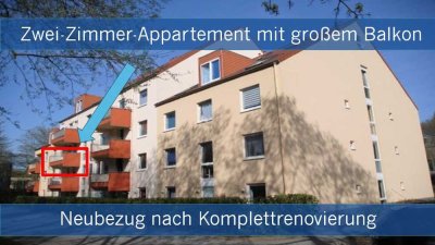 Zwei-Zimmer-Appartement mit großem Balkon