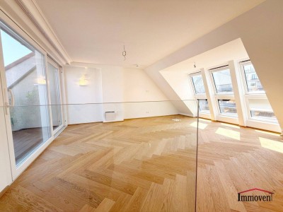 ERSTBEZUG - Exklusive Dachgeschossmaisonette mit 2 Freiflächen und Deckenkühlung in RUHELAGE!