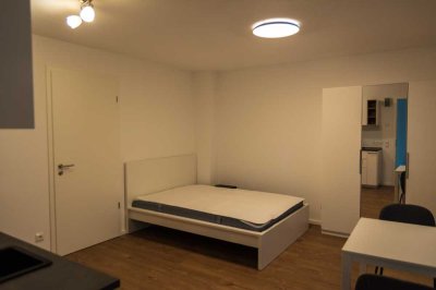 1 Zimmer Wohnung teilmöbliert mit Garage in Renningen-Malmsheim