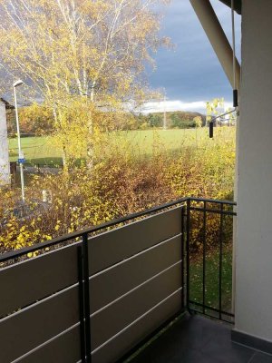Helle vollmöblierte 1-Zimmer-Wohnung, Balkon im Grünen, top Verkehrsanbindung