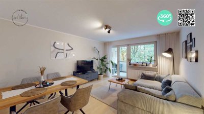 Bis zu 6% Rendite! Modern & Hochwertig: Sanierte 3-Zi-ETW mit zwei Balkonen in KA-Waldstadt