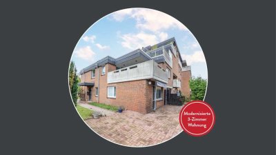 Gepflegte 3-Zimmer-Wohnung 
in ruhiger Lage mit Erbpacht