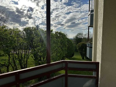 2-Zimmer-Wohnung mit Einbauküche, Balkon, Garage & Keller in Karlsruhe-Durlach (Geigersberg)