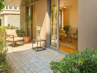 Offenes Wohnen im Neubau: 5-Zimmer-Wohnung mit Terrassen und barrierefreiem Zugang