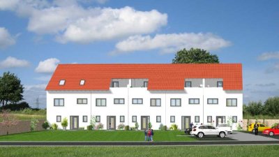 Großes Reihenmittelhaus mit Terrasse, Garten und Carport in Mannheim-Wallstadt