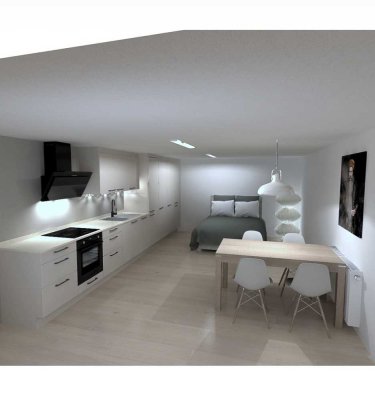 1-Zimmer Wohnung - 150m vom See - hochwertige Ausstattung - 1 Bezug