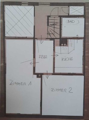 befristet bis 31.3.2027 :Gepflegte 2-Zimmer-Wohnung im 1. OG in Kiel-Hassee