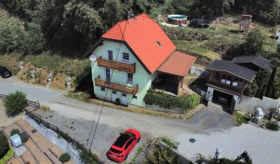 Sonniges Einfamilienhaus mit großartiger Aussicht nahe Zentrum Wolfsberg