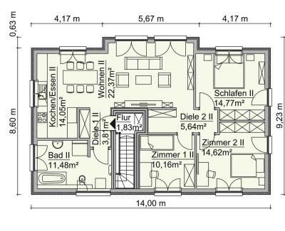 In Stadt Nähe und doch ruhig  - ja so soll es sein und das für 2 Familien???