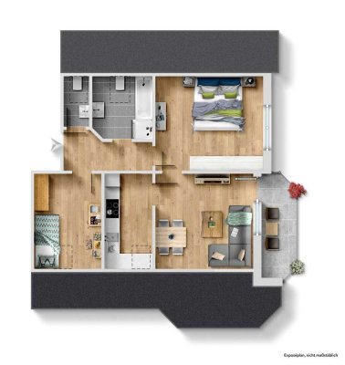 3 Zimmer-Wohnung mit tollem Ausblick!