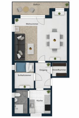 Zweitwohnsitznutzung - Sanierte Wohnung mit Balkon &amp; Bergblick auf die Schmittenhöhe