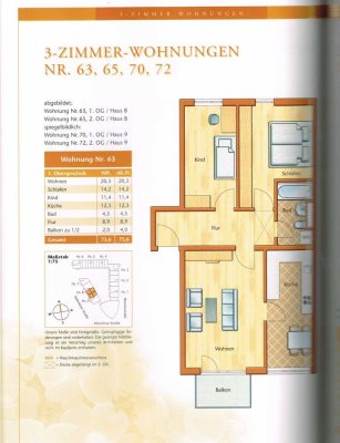 3 Zimmerwohnung in 85540 München-Haar