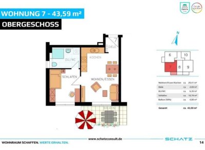 ☀️ Lichtdurchflutete 2-Zimmer-Wohnung l 5% AfA �- Neubauwohnung l 7