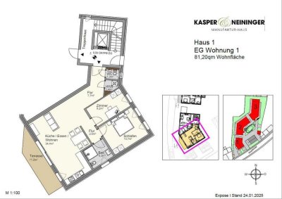 Tolle Wohnung im Erdgeschoss mit Terrasse