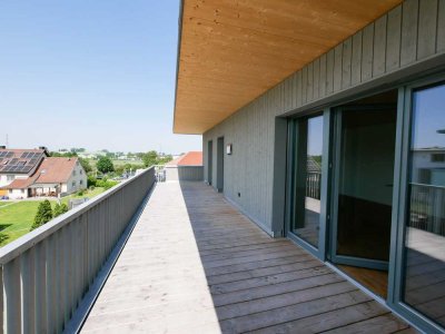 3-Zimmer-Wohnung mit Küche und Bad Holzbau für ein gesundes Raumklima