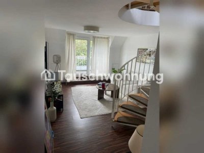 Tauschwohnung: Helle 2 Zimmer Maisonette Wohnung mit Balkon
