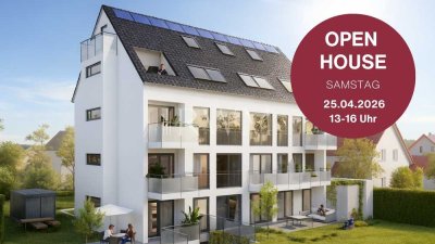 ENERGIEEFFIZIENTER NEUBAU - FEUERBACH
Zentral gelegene 3-Zimmer-Wohnung mit Balkon & Garage