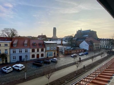 Altstadtwohnung mit weitem Ausblick im Dachgeschoss