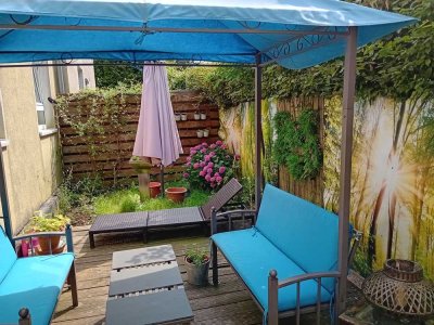 Wohnen im Bungalow der Villa Elisabeth mit eigener Terrasse