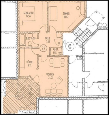 Moderne 3 Zimmer Wohnung