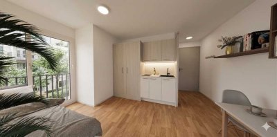 Attraktives Neubau-Studentenappartement im 1. Obergeschoss mit Balkon ++ ideal zur Kapitalanlage ++