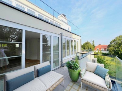4,5 Zimmer, 3 Terrassen &amp; eigener Stellplatz – stilvolle Maisonette in Toplage Sievering