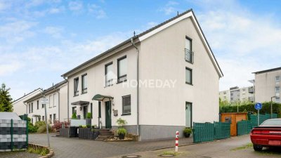 Stilvolle Doppelhaushälfte mit gehobener Ausstattung, Gartenidylle und Erbbaurecht