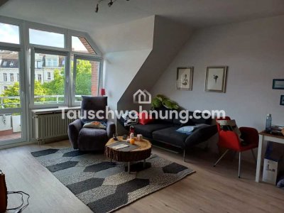 Tauschwohnung: Schöne zentrale 2-Zimmer-Wohnung mit Balkon und Badewanne