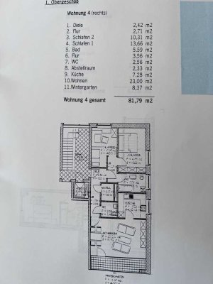 Helle 3 Zimmerwohnung mit Gäste-WC und Loggia am Ortsausgang Herzogenrath-Kohlscheid