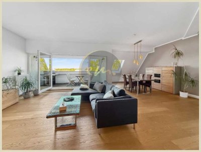 Moderne Dachgeschosswohnung mit großem und kleinen Dachbalkon sowie Aufzugsanbindung