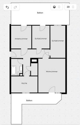 Exklusive 4-Zimmer-Hochparterre-Wohnung mit 2 Balkonen