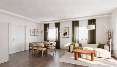 Erstbezug: 5-Zimmer-Maisonettewohnung mit Balkon und Stellplatz