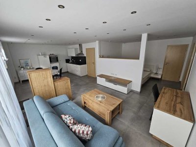 Exklusive vollmöbiliert 2,5-Zimmer-EG-Wohnung mit EBK in Beilstein
