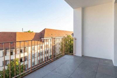 Schöne 2-Zimmer-Neubauwohnung mit Balkon in Stötteritz