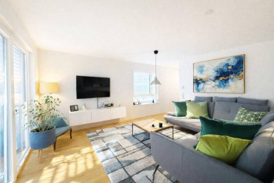 G A R T E N T R A U M + Neubau + 3 Zimmer + ca. 90m² gew. NFL + ca. 12m² Terrasse + Einbauküche