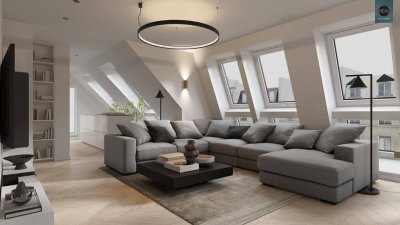 Erstbezug: Luxus Dachgeschoss - Wohnung mit 3 Terrassen im trendigen Ottakring!