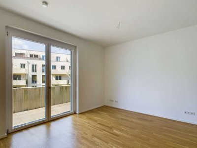 Moderne + großzügige 1-Zimmer-Wohnung mit Balkon zum Innenhof | barrierearmes Apartment | MaryAnn