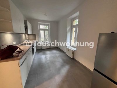 Tauschwohnung: Große 2 Zimmer Erdgeschosswohnung mit Gartenanteil und EBK