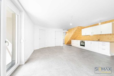 NEUBAU * Frei ab sofort *
4-Zimmer-Maisonette-Wohnung mit 2 sonnenverwöhnten Balkonen in Allach