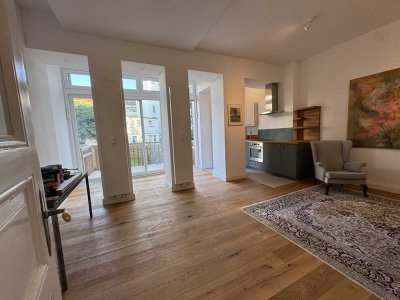 Barriere freies Wohnen in sanierten Altbau im Erdgeschoss am Blücherplatz